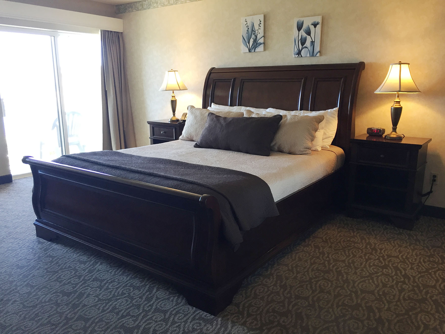 Enjoy beautiful ocean views from your private balcony. 